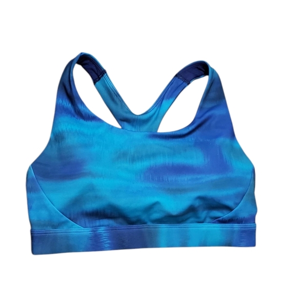 Athleta Blue Tie Dye Sports Bra Small Like New! - Picture 1 of 5